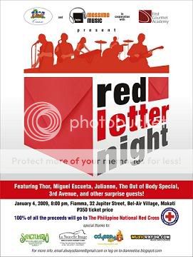 Red Letter Night: A Concert for the Philippine National Red Cross