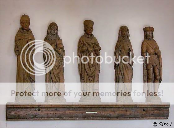 Five figures from 1475 with Saint Eskil