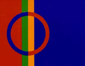 The flag of the Sami people