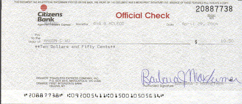 US Dollar Bank Money Order (US Bank) gif by TigerEROS | Photobucket