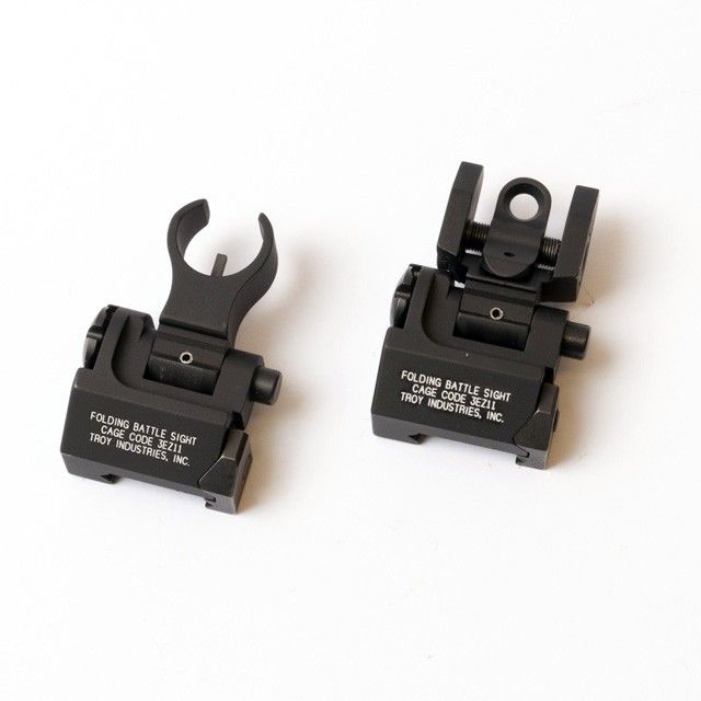 Troy Industries MICRO BUIS Back Up Iron Sights Scope Optic FREE MAGAZINE!