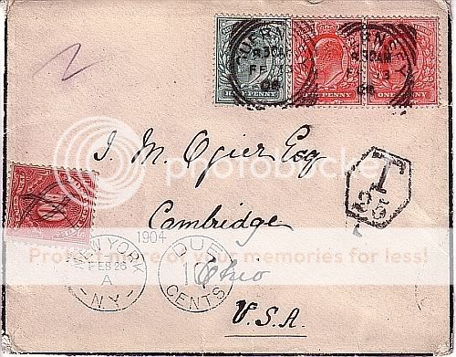 1904 Guernsey to Ohio - shortpaid