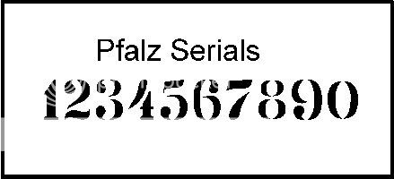 Serial Number Font