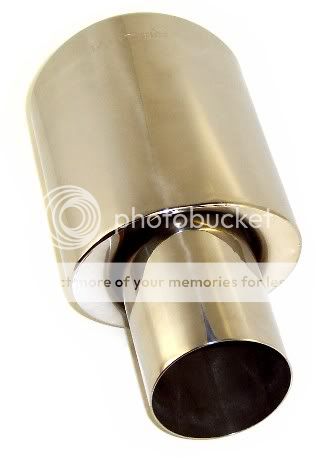 Car 2 5 in 4 5 Out T304 Stainless Steel Exhaust Tip
