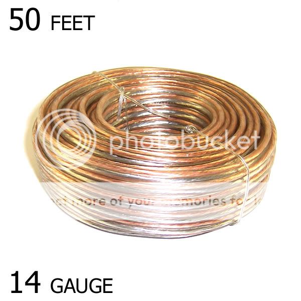 SPEAKER WIRE 50   14 Ga GAUGE HIGH QUALITY SHIPS FAST  