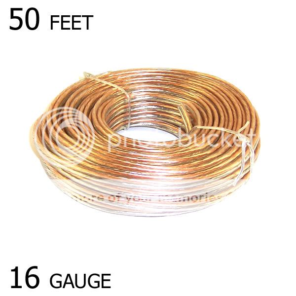 SPEAKER WIRE 50   16 Ga GAUGE HIGH QUALITY  